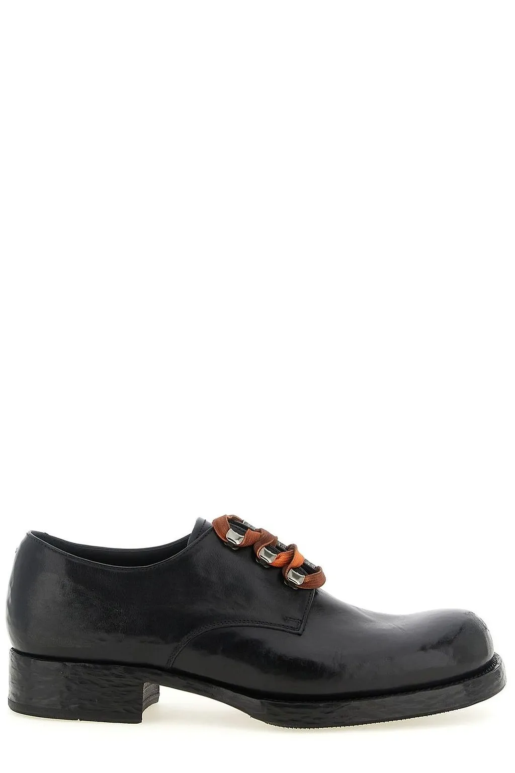 Prada Round-Toe Lace-Up Shoes