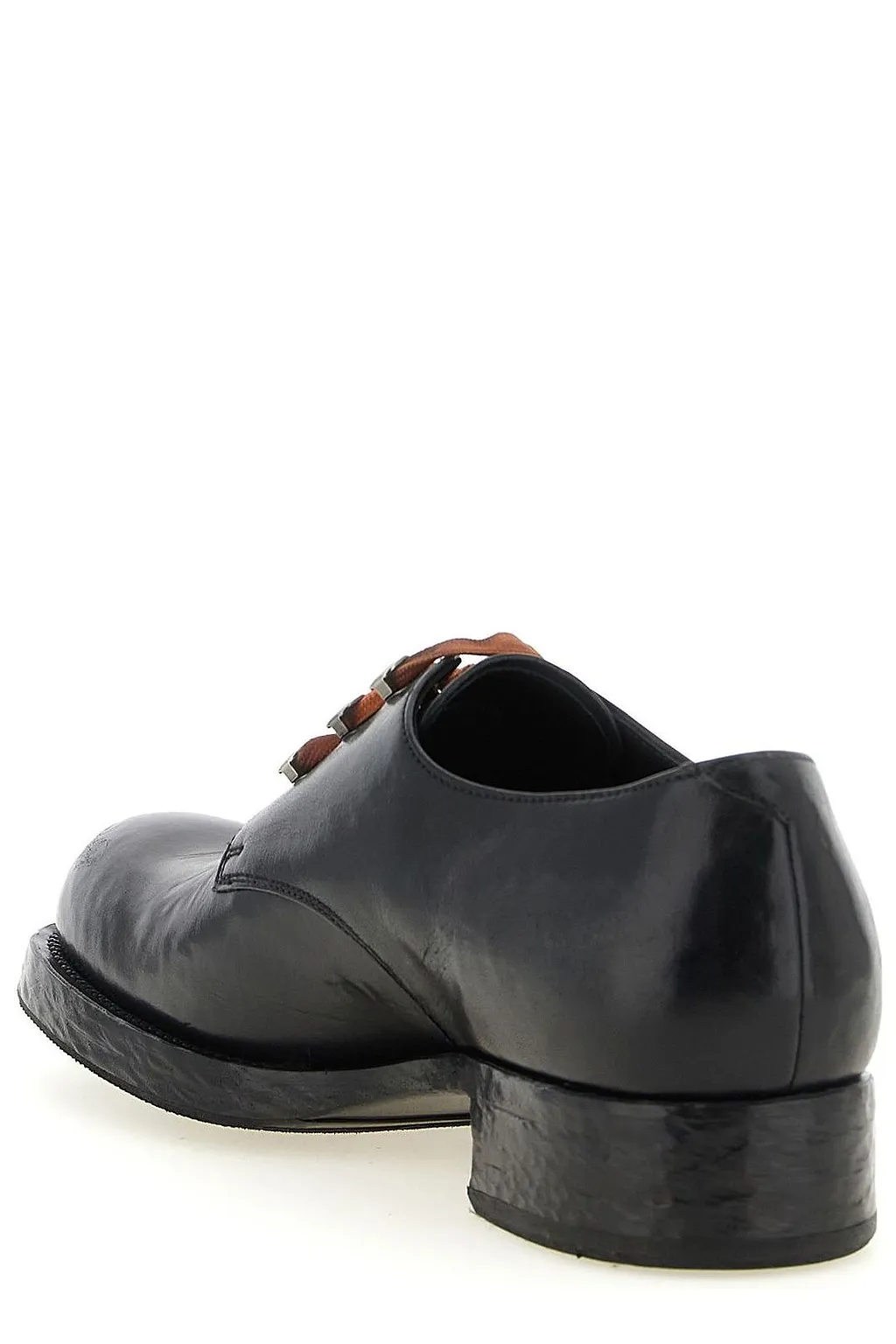 Prada Round-Toe Lace-Up Shoes