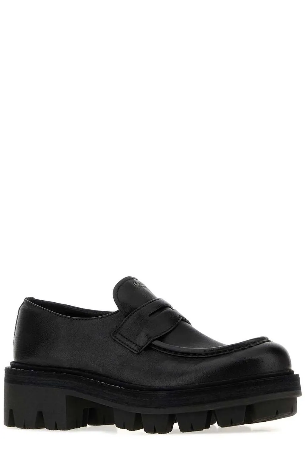 Prada Round-Toe Slip-On Loafers