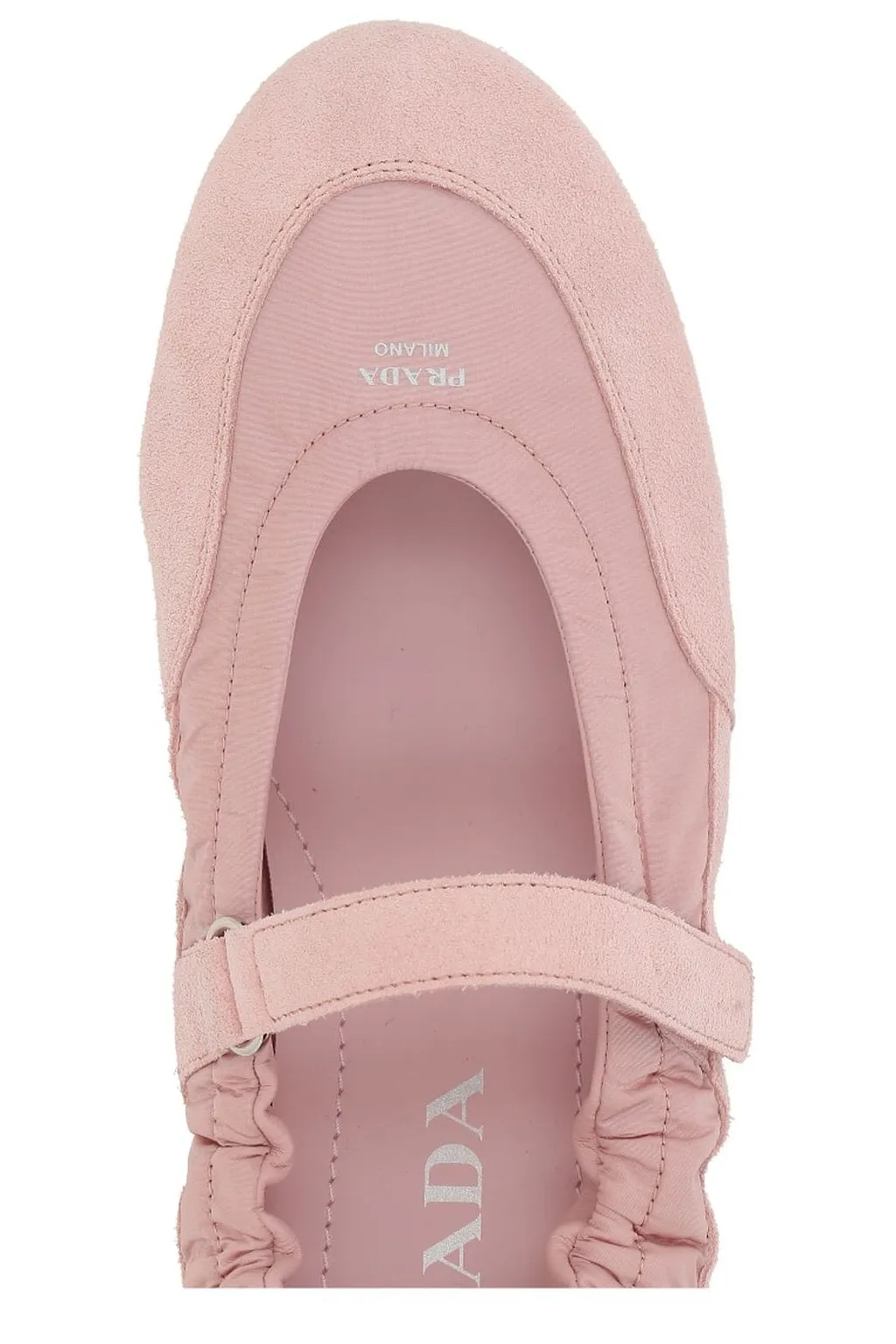 Prada Round-Toe Mary Jane Ballerinas