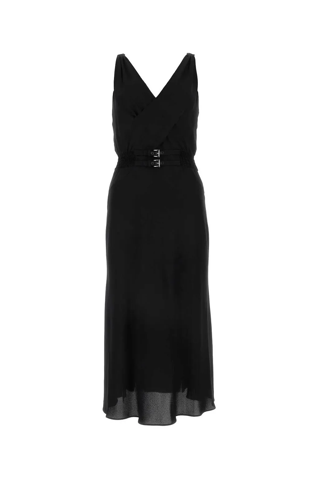 Prada Sablé V-Neck Dress