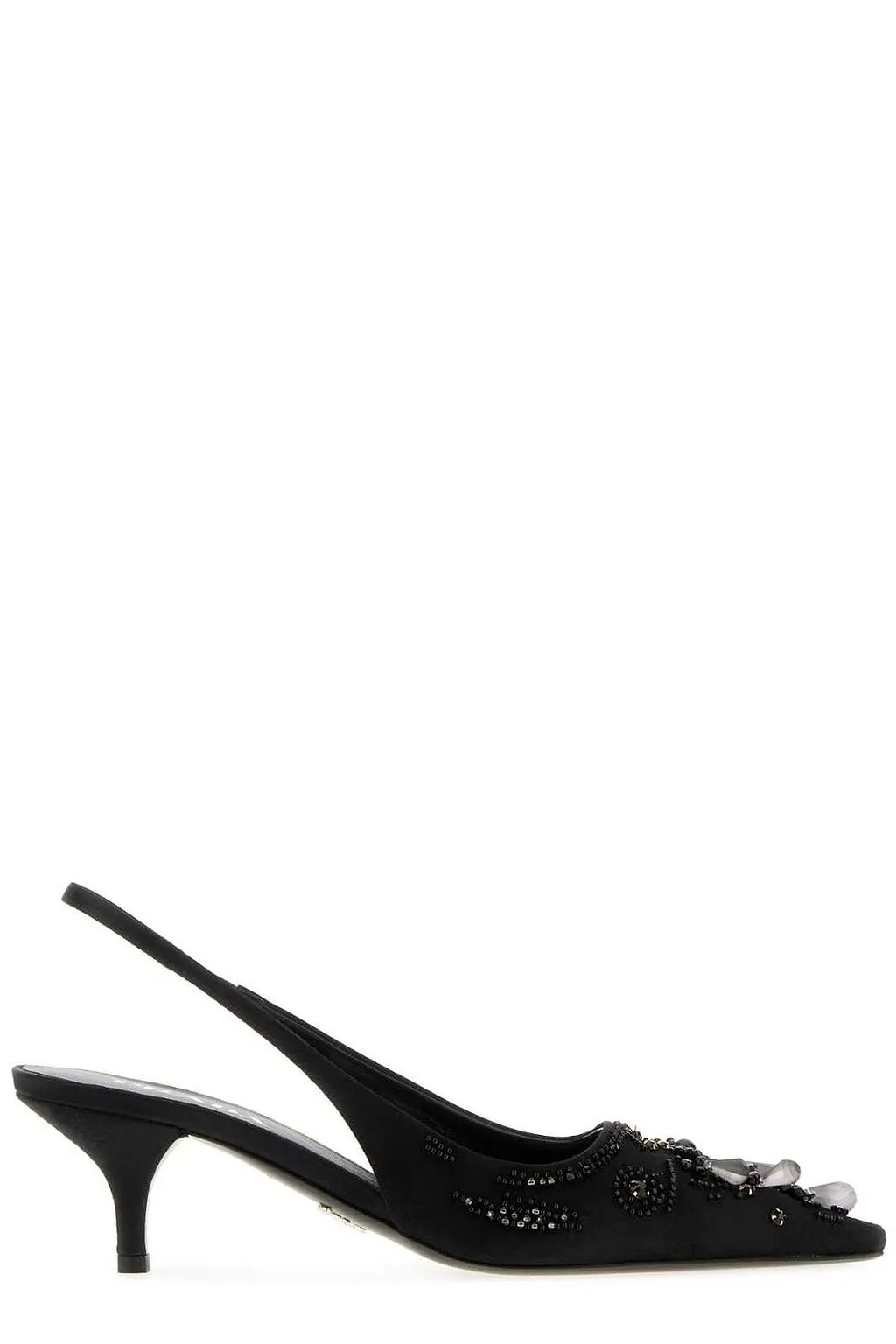 Prada Satin Slingback Pumps