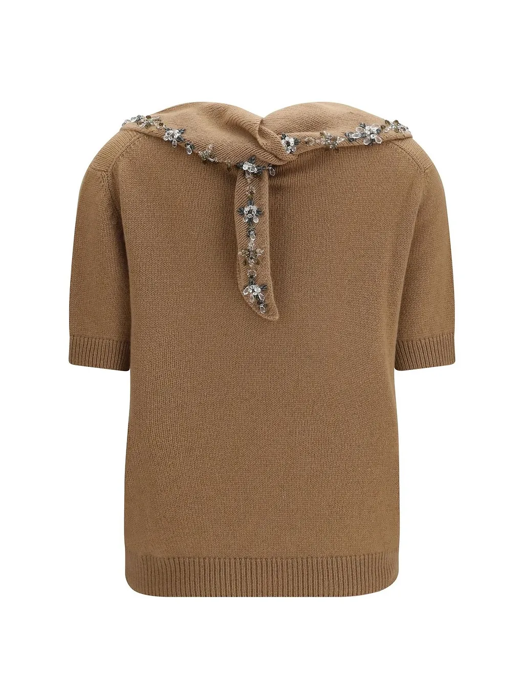 Prada Embellished Knitted Jumper