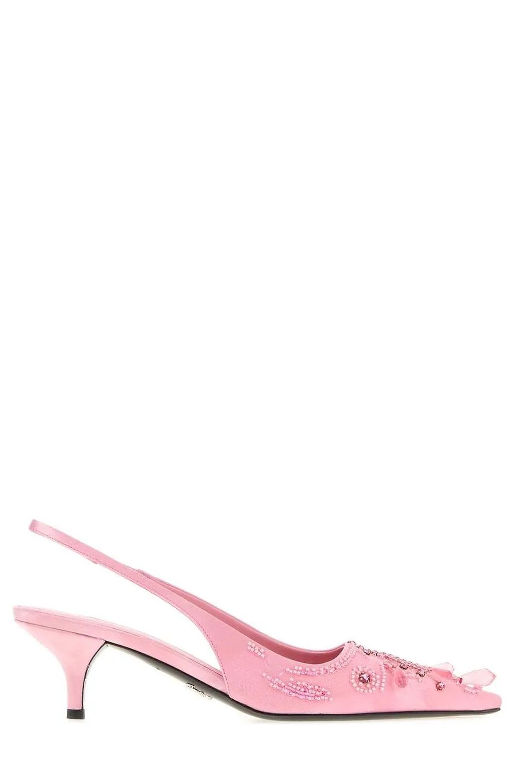 Prada Satin Slingback Pumps