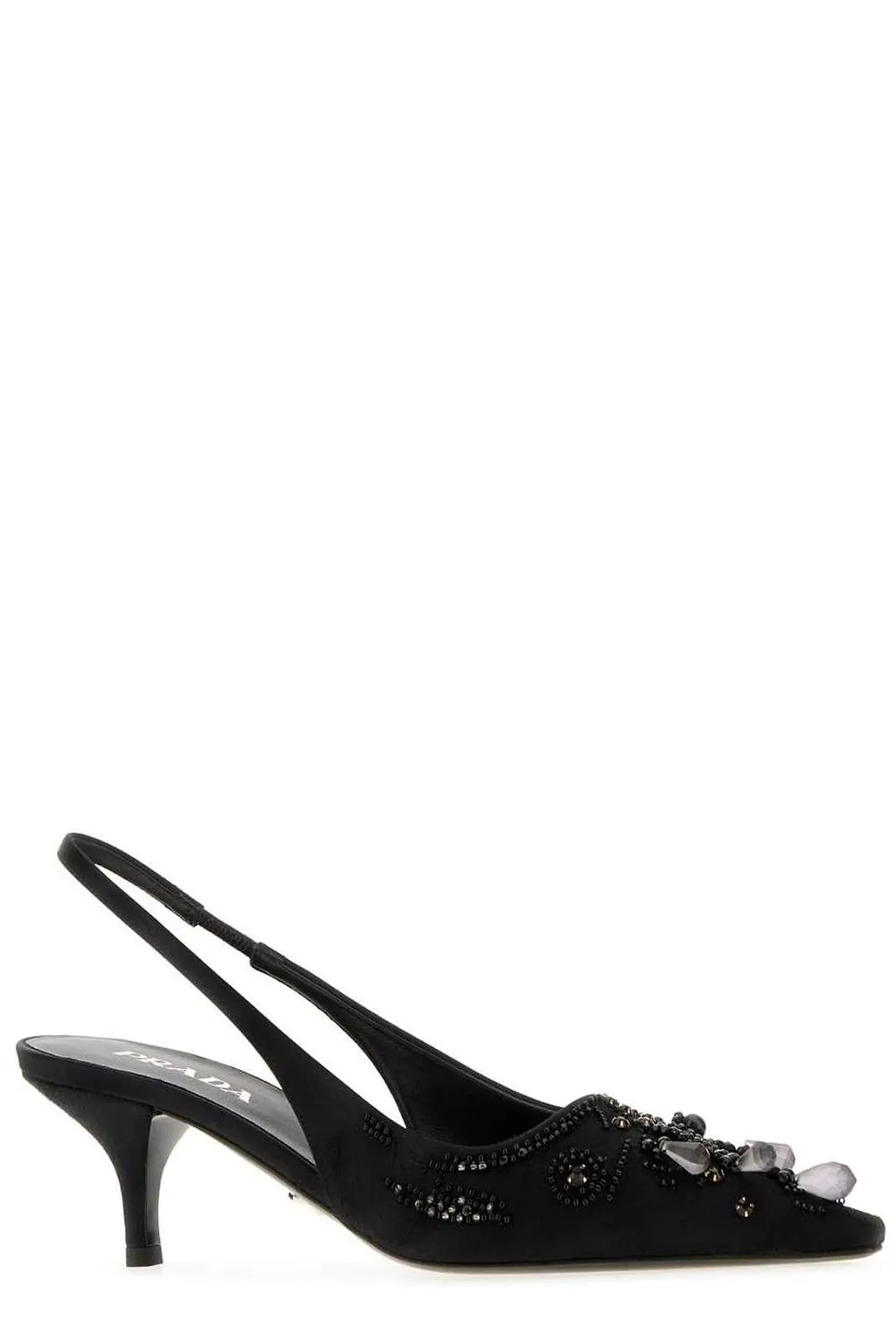Prada Satin Slingback Pumps