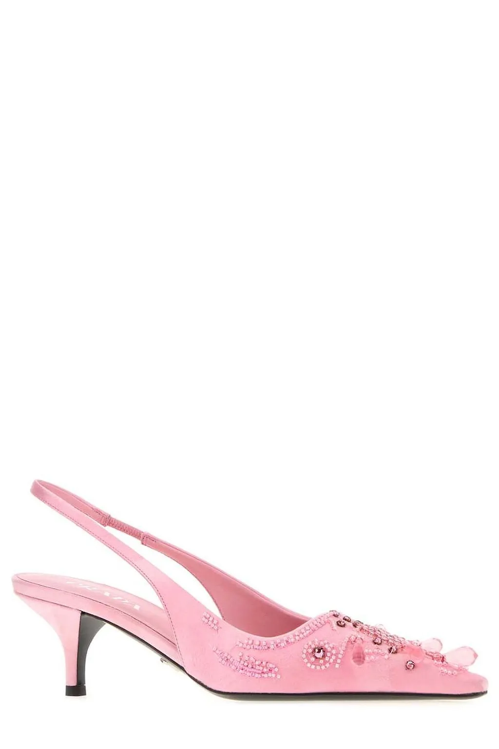 Prada Satin Slingback Pumps