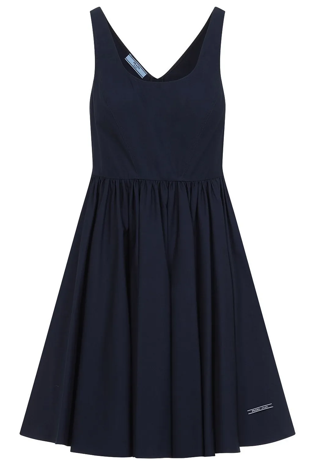 Prada Scoop Neck Sleeveless Mini Dress