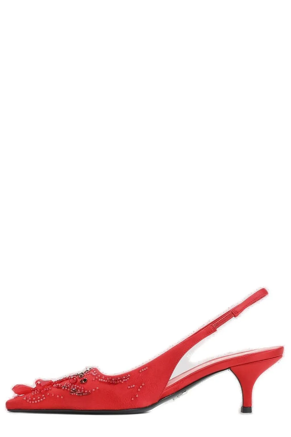 Prada Satin Slingback Pumps