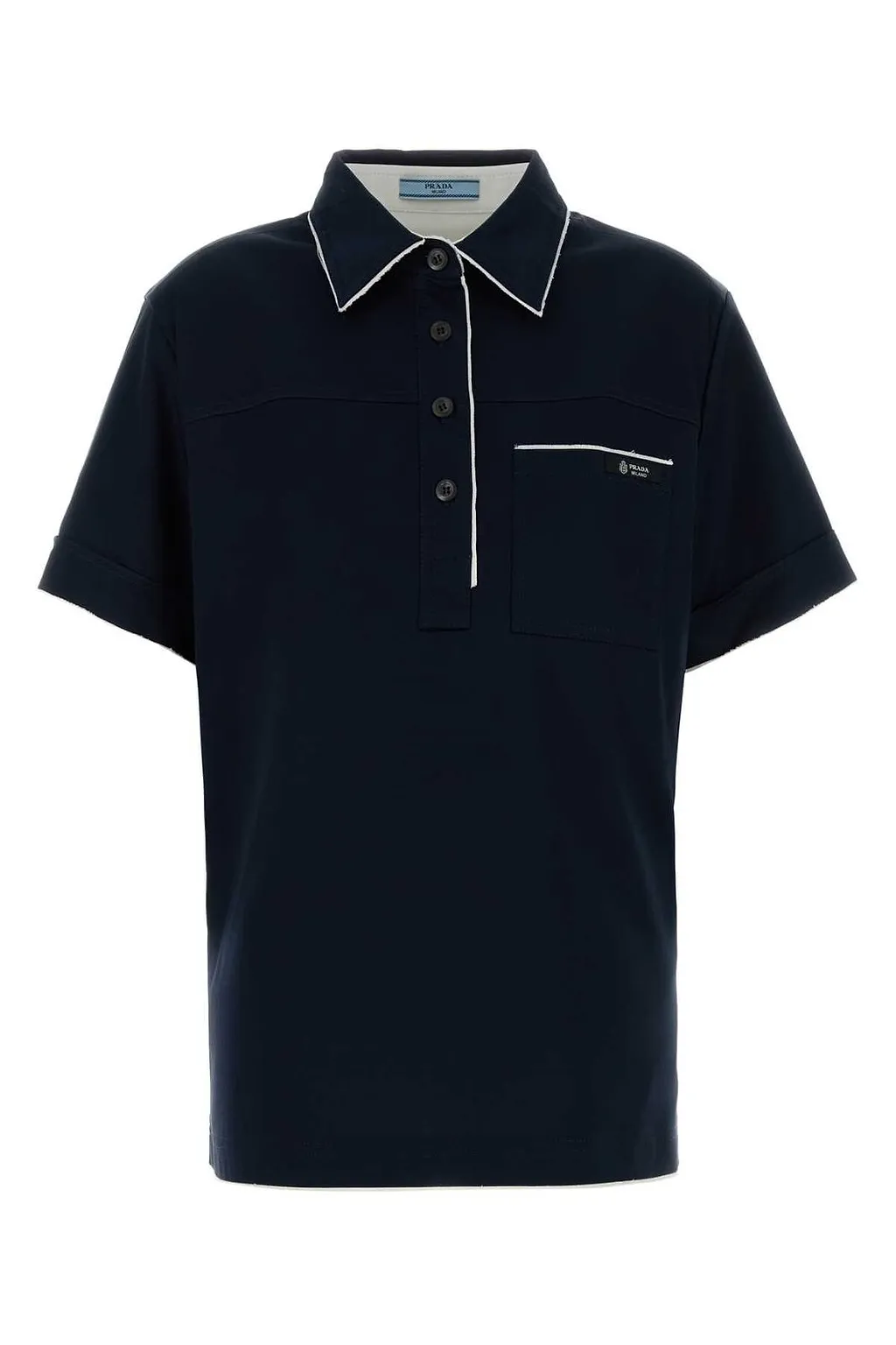 Prada Scotland Short-Sleeved Polo Shirt