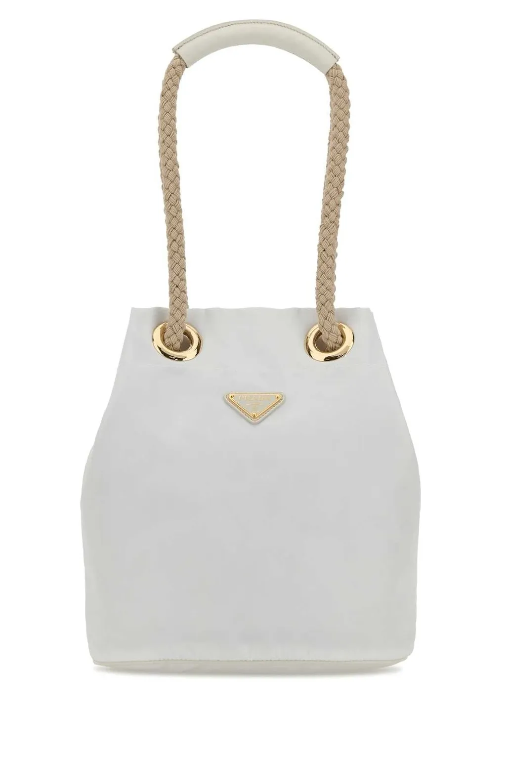 Prada Secchiello Braided-Handle Bucket Bag