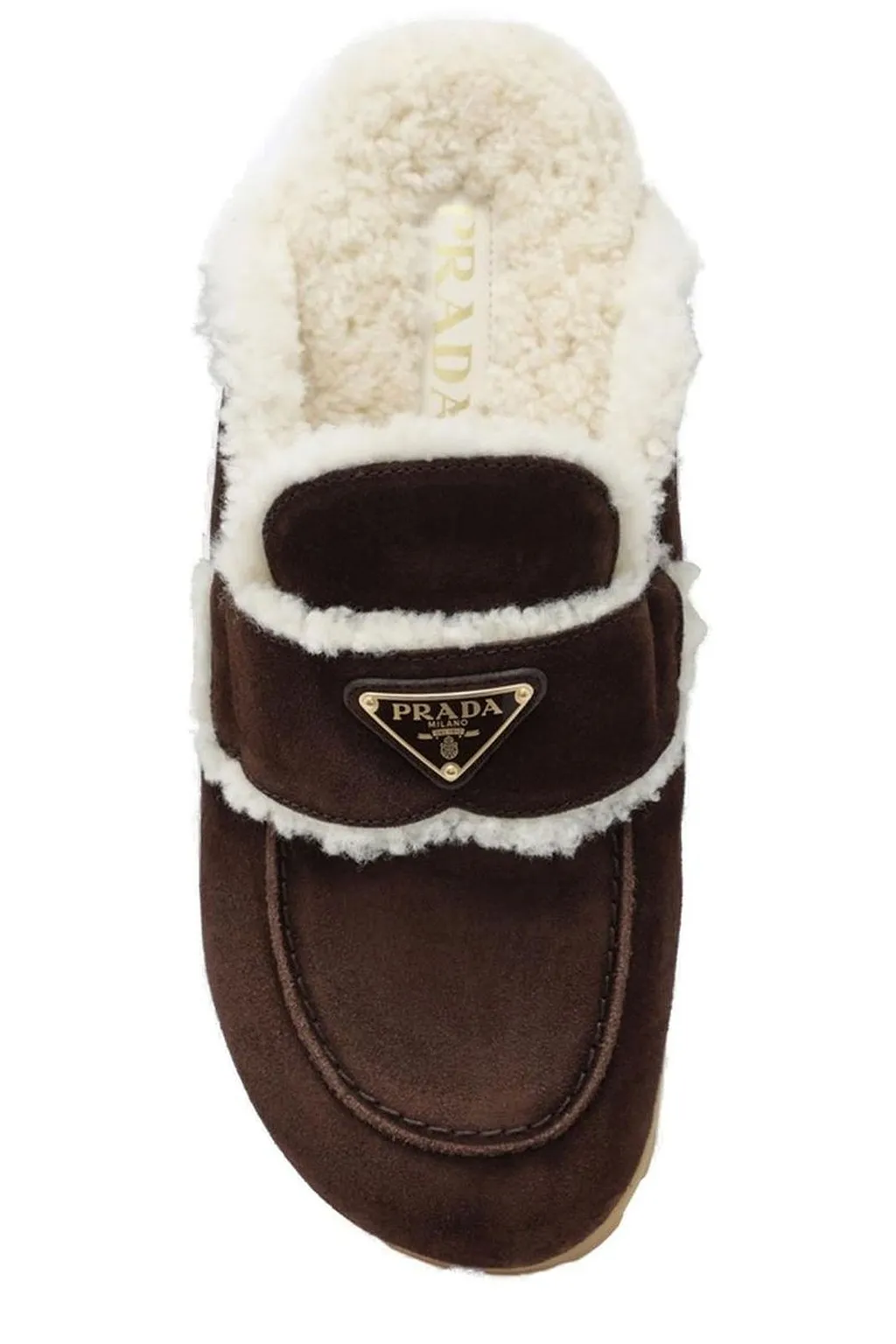 Prada Triangle-Logo Mules
