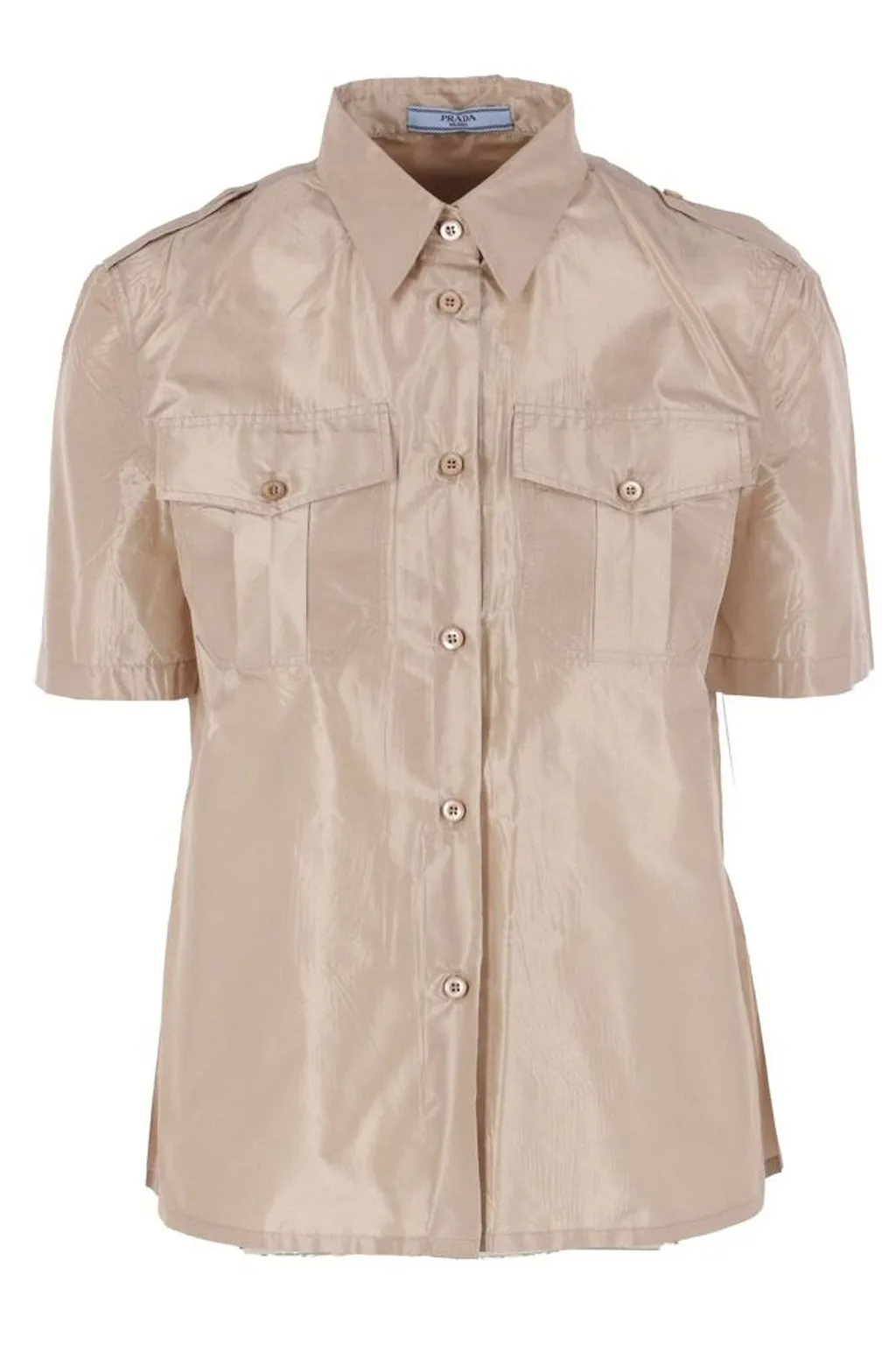 Prada Short-Sleeved Button-Up Shirt