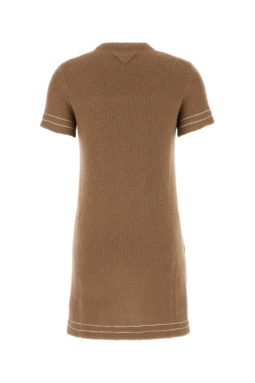 Prada Short Sleeved Crewneck Mini Dress
