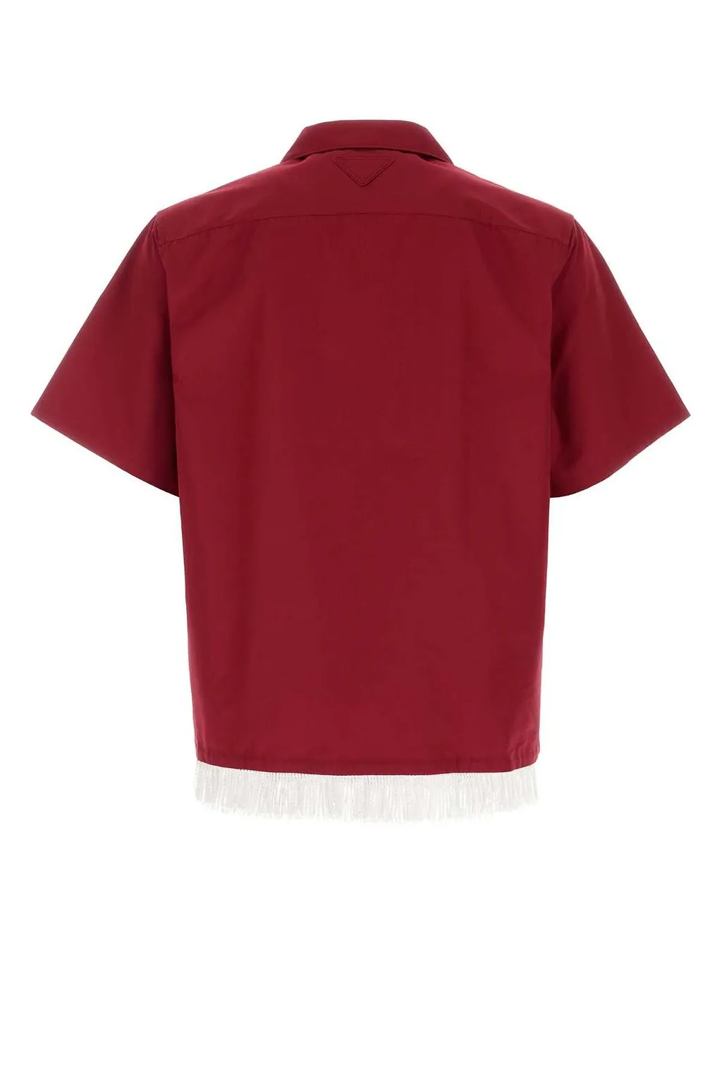 Prada Short-Sleeved Fringed Shirt