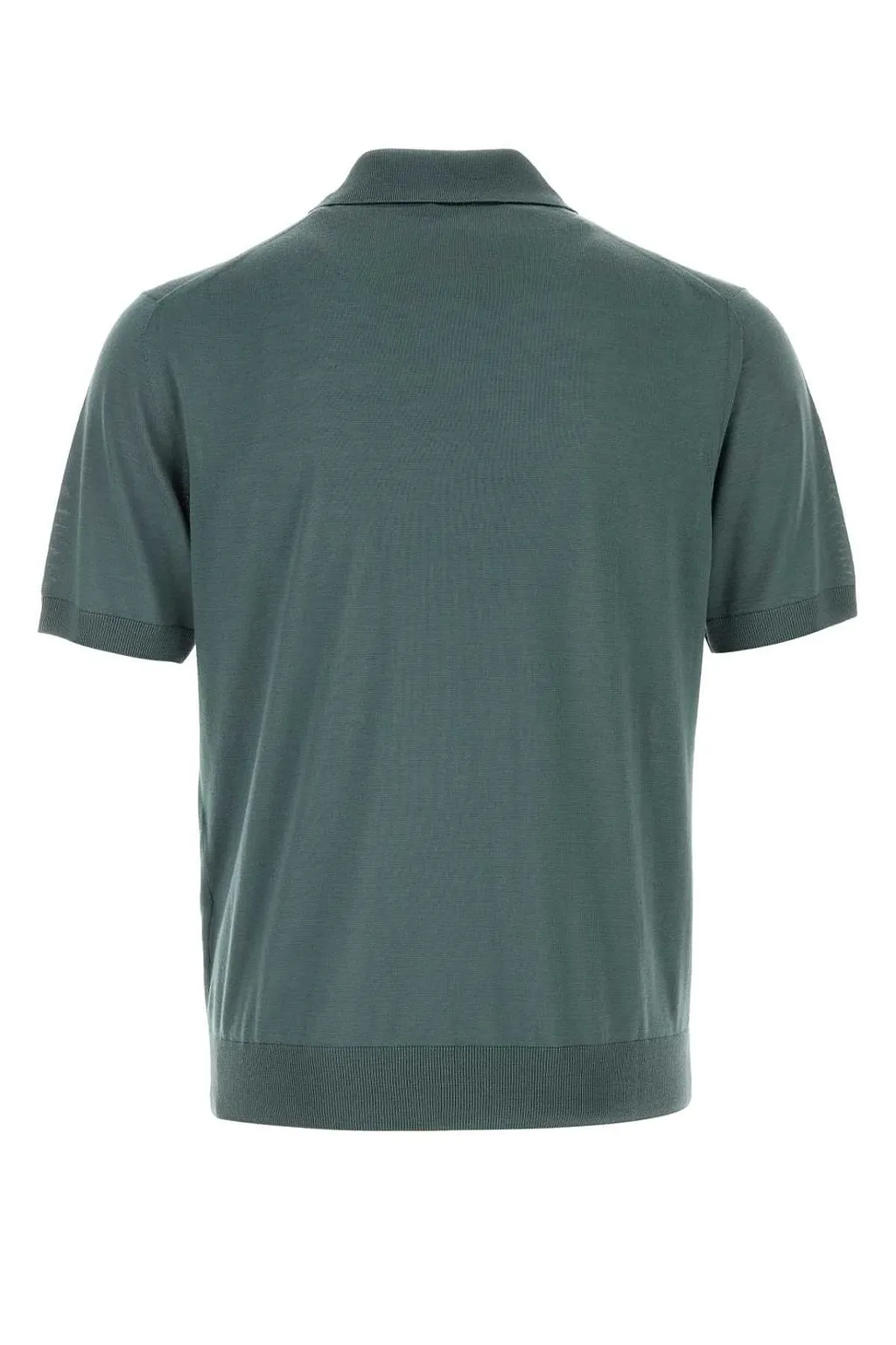 Prada Short-Sleeved Knitted Polo Shirt