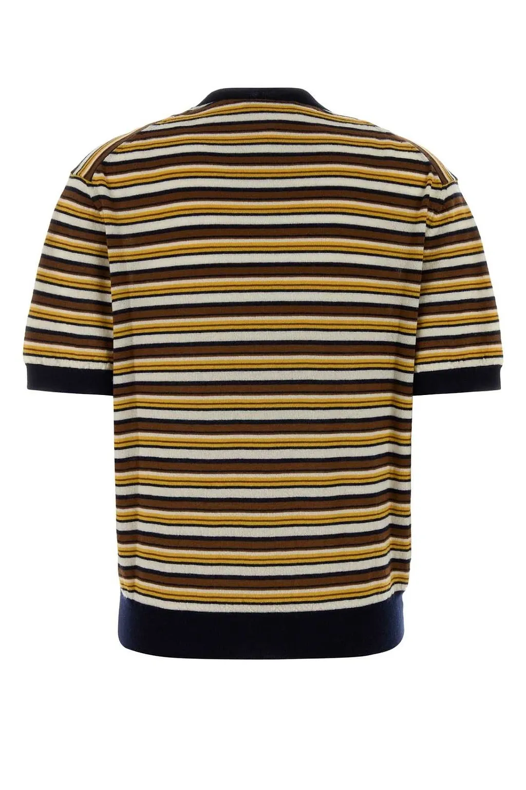 Prada Short-Sleeved Striped Knitted Jumper