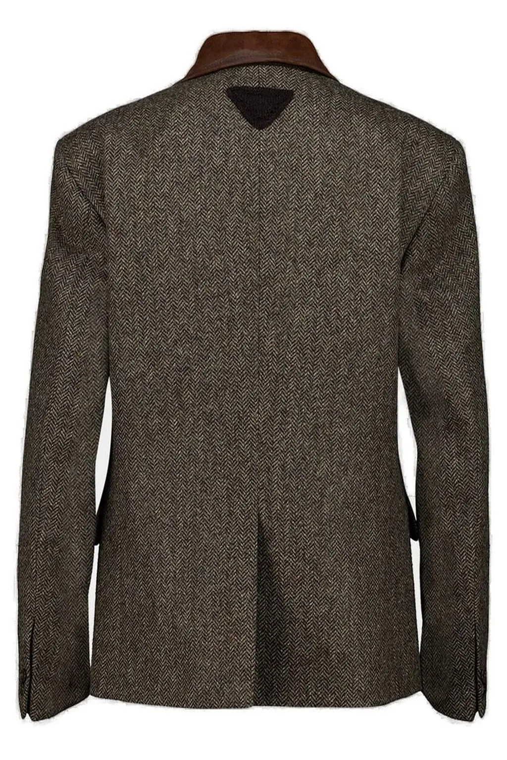 Prada Single-Breasted Chevron Jacket