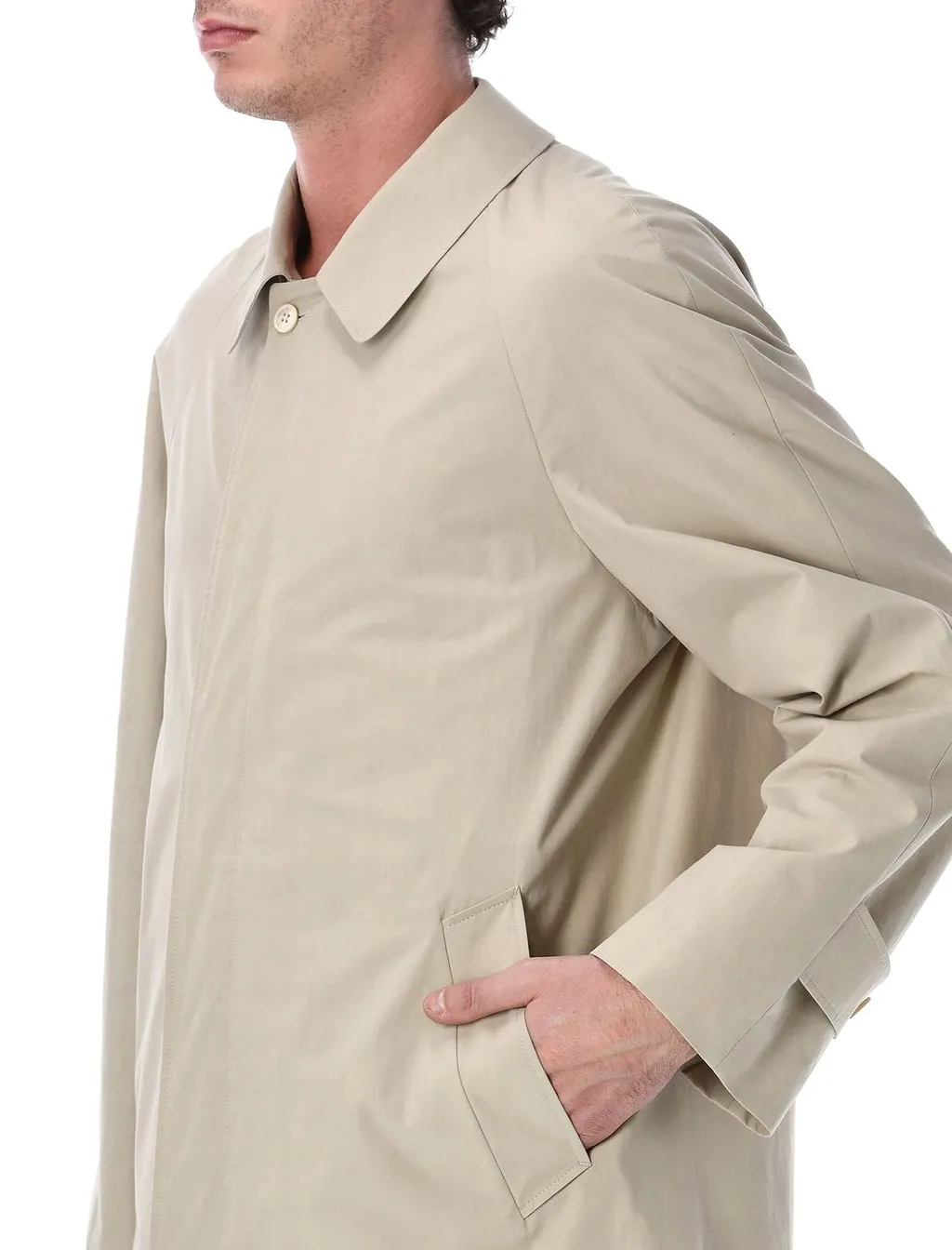Prada Single-Breasted Cotton Coat