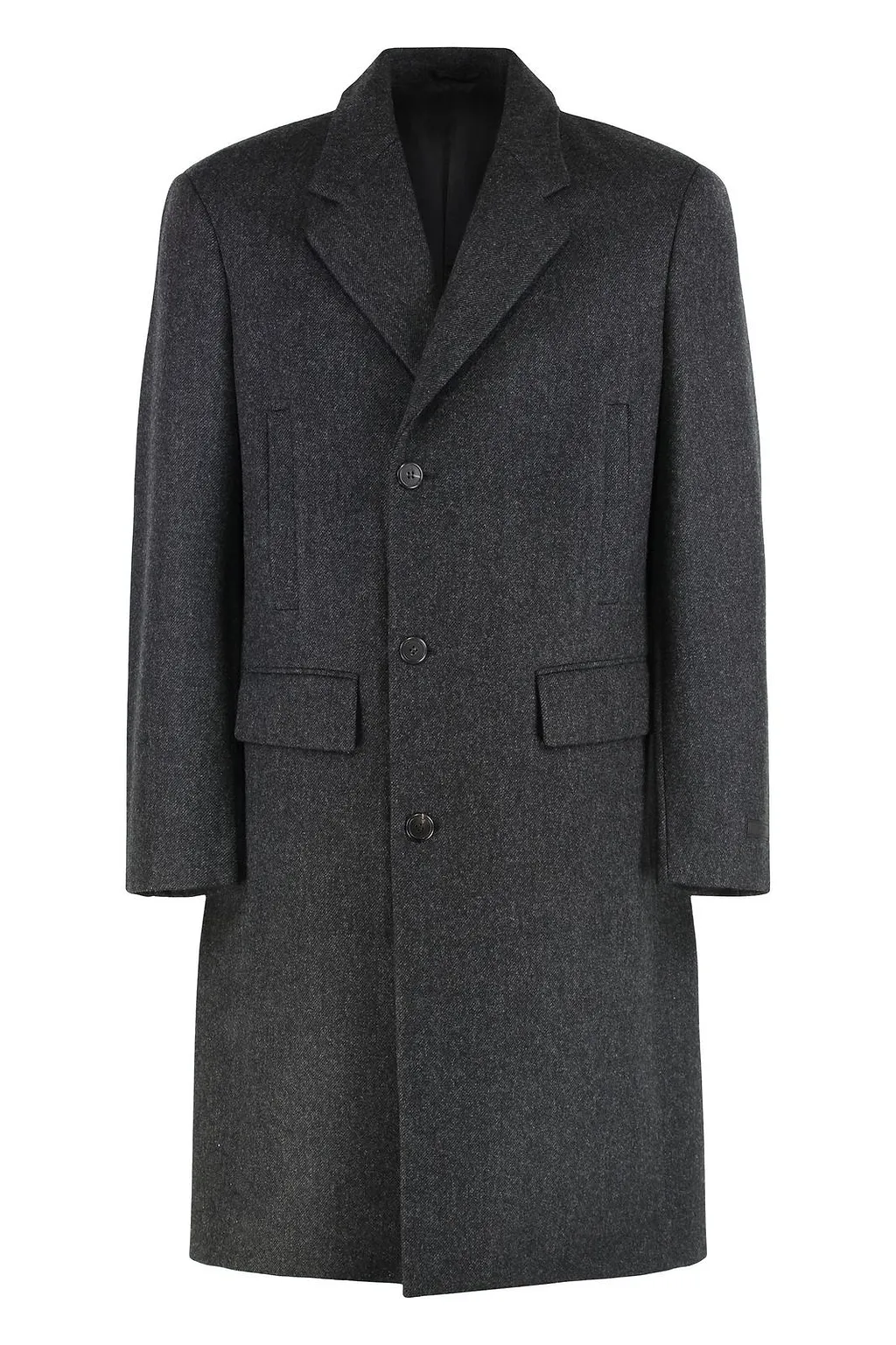 Prada Single Breasted Long-Sleeved Coat