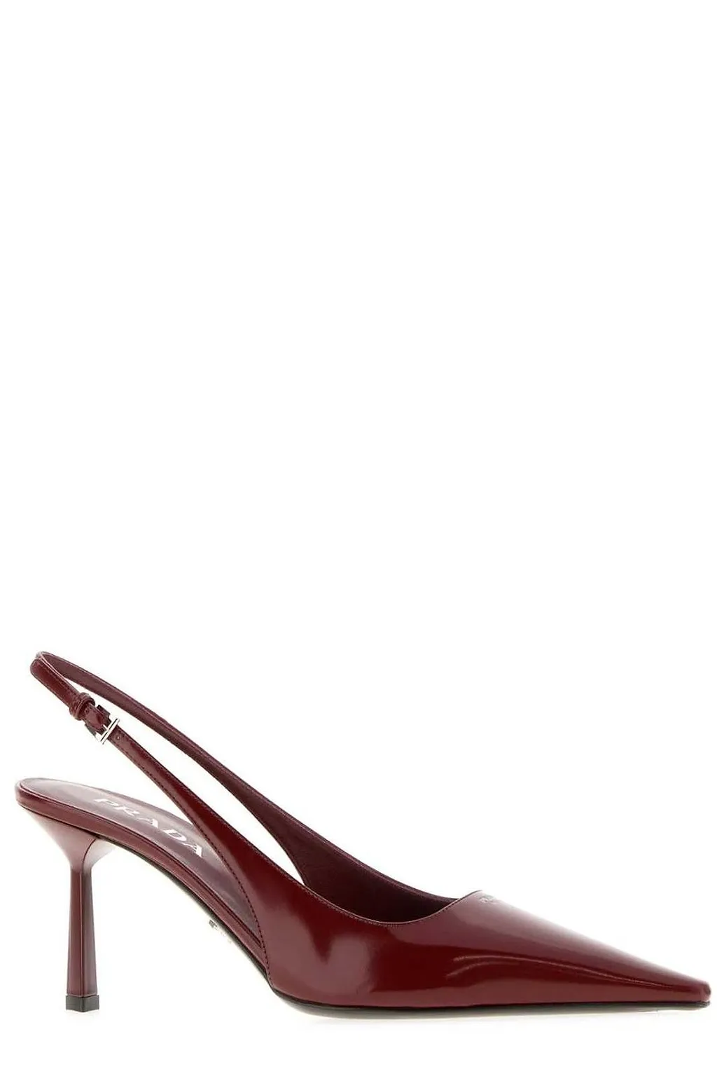 Prada Pointed-Toe Slingback Heeled Pumps