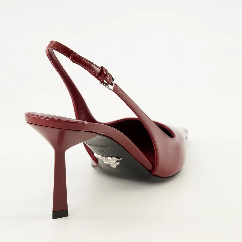 Prada Slingback Patent Heeled Pumps