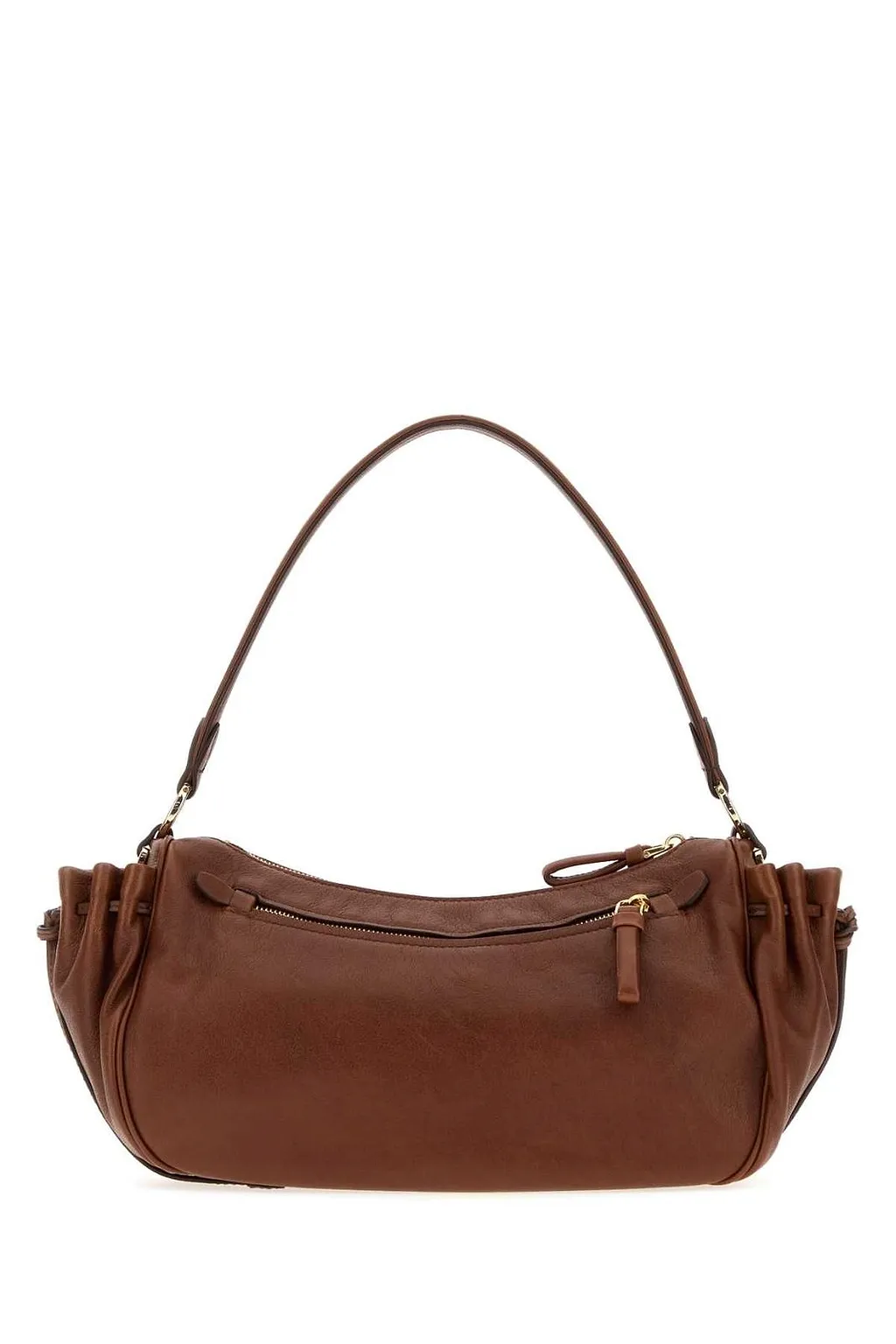 Prada Triangle-Logo Zipped Shoulder Bag