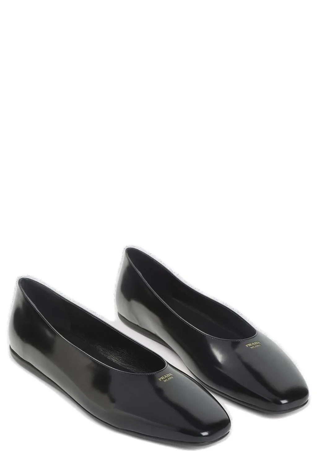 Prada Square-Toe Ballet Flats