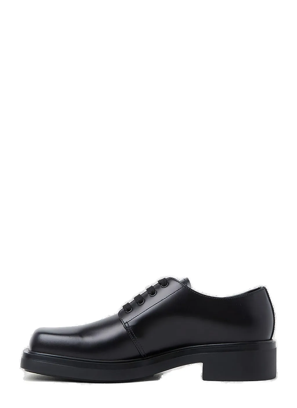 Prada Square-Toe Derby Shoes