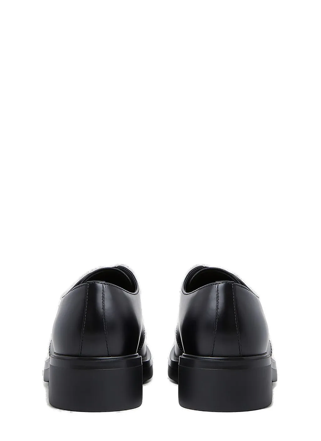 Prada Square-Toe Derby Shoes