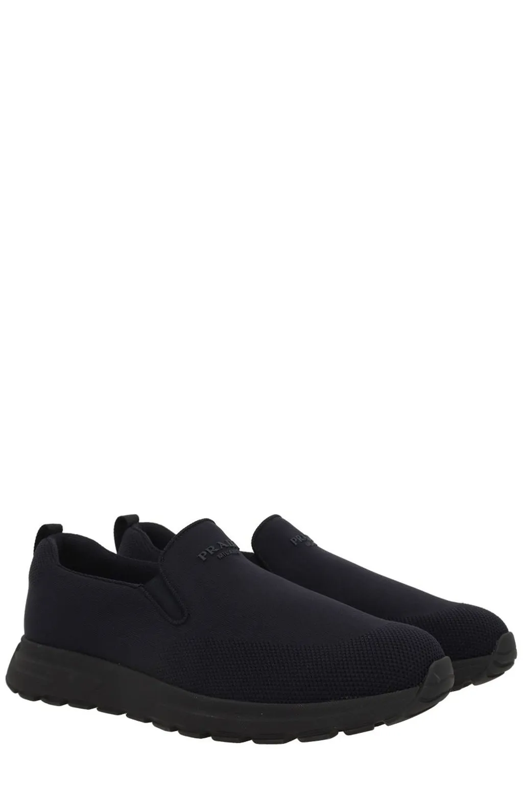 Prada Stretch Knitted Slip-On Sneakers