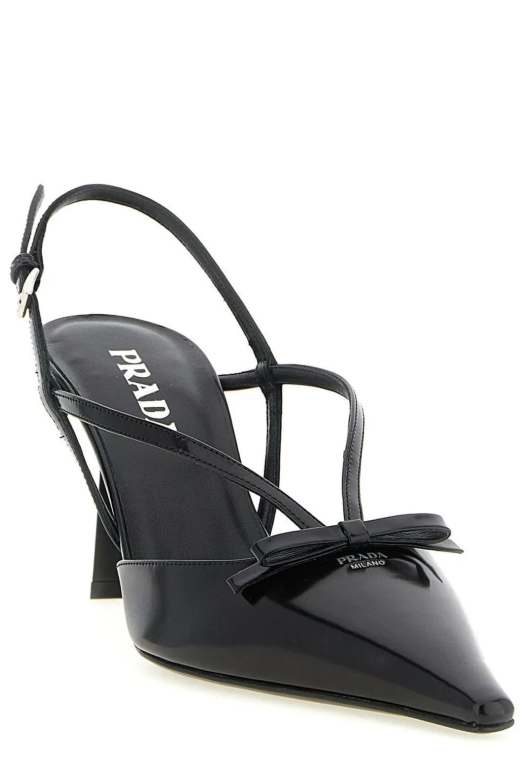 Prada Strappy Slingback Heeled Pumps