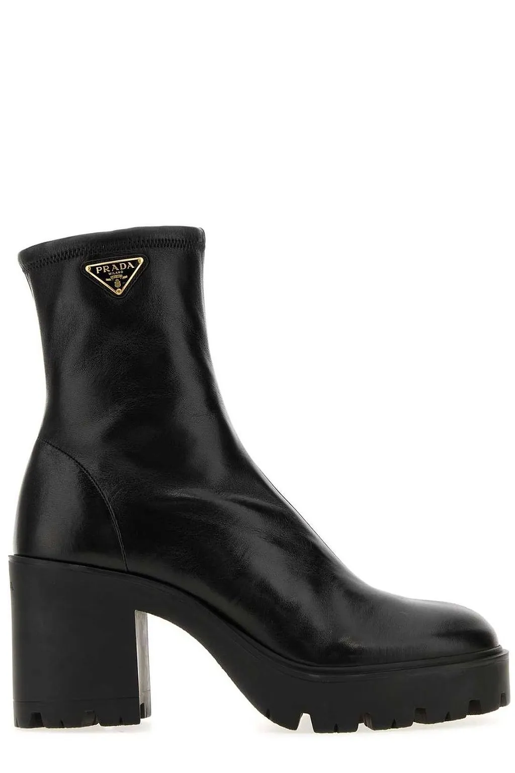 Prada Stride Flow Block Heeled Ankle Boots