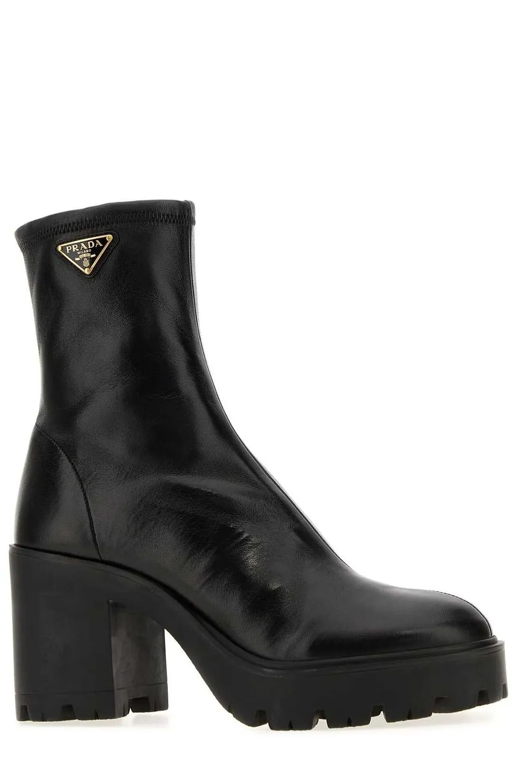 Prada Stride Flow Block Heeled Ankle Boots