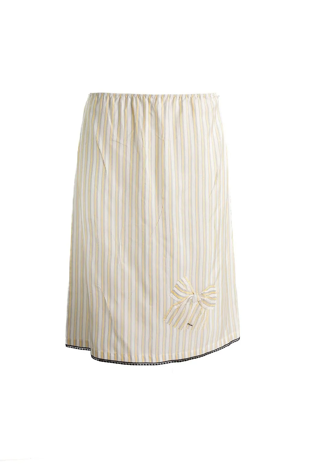Prada Striped Bow Skirt