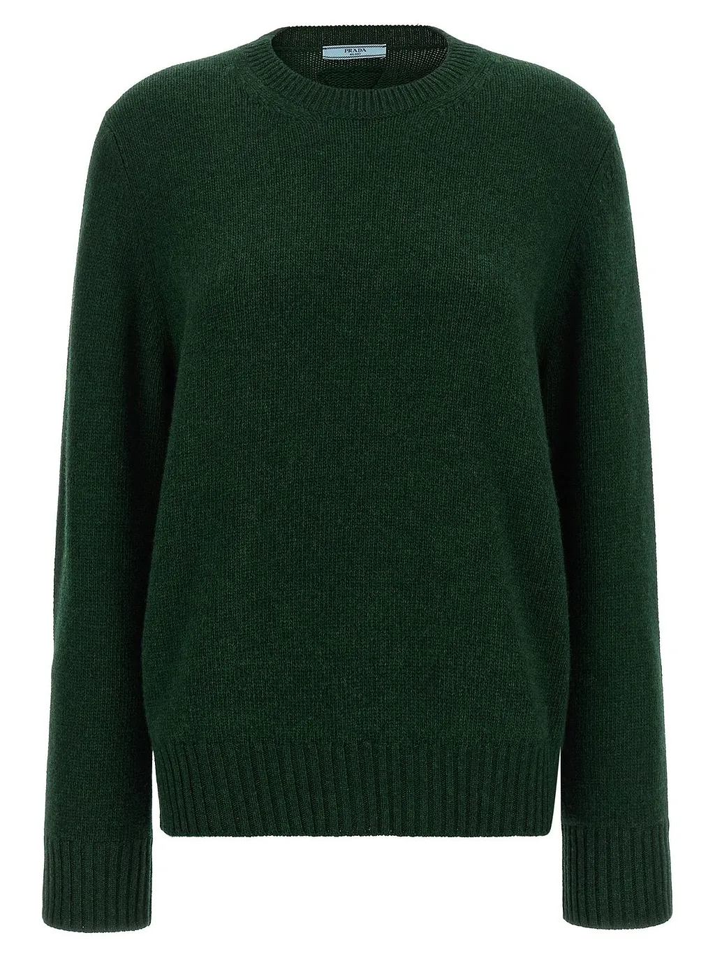 Prada Striped Cuff Crew-Neck Jumper