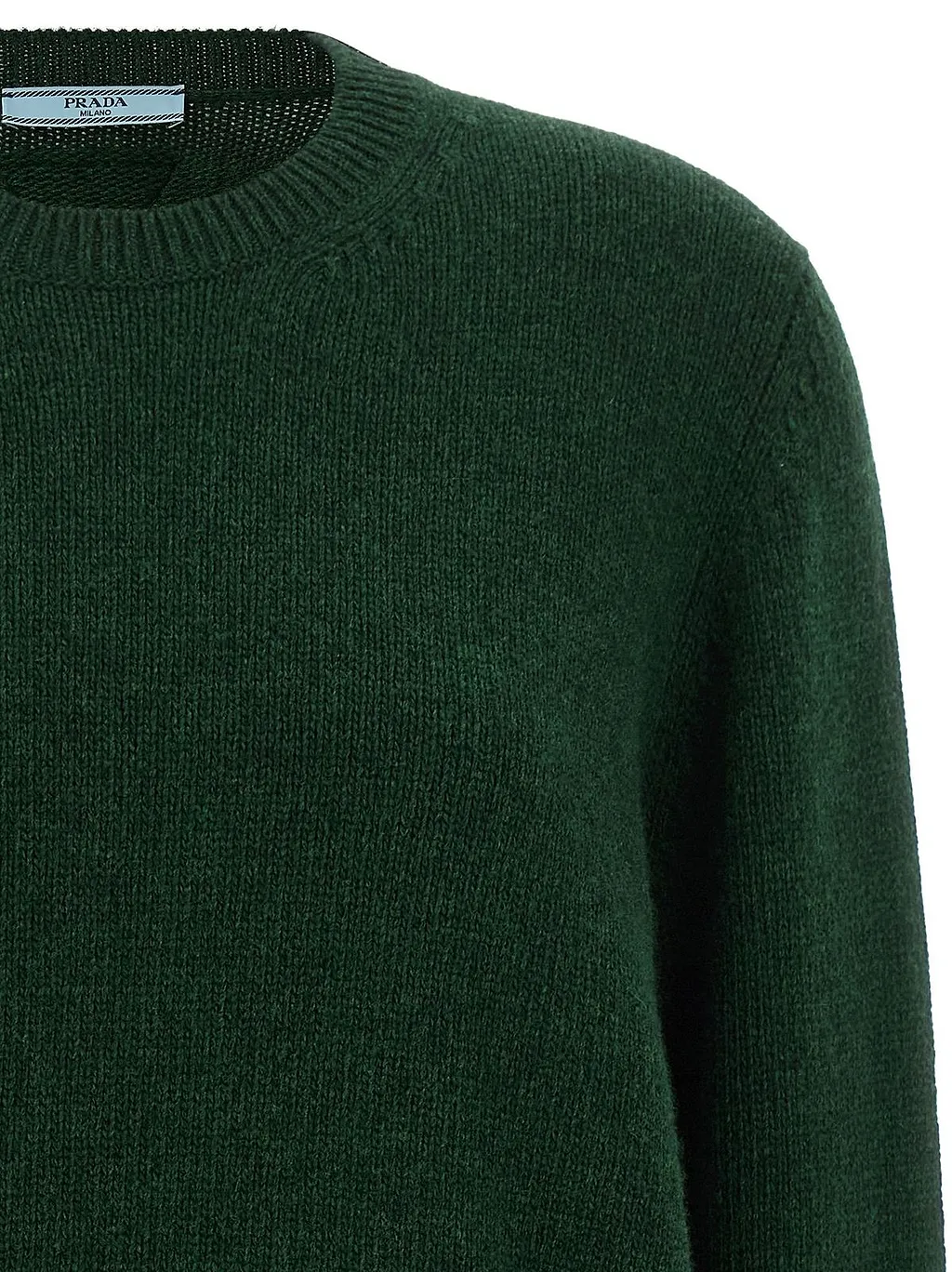 Prada Striped Cuff Crew-Neck Jumper