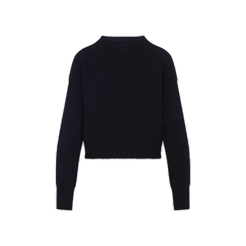 Prada Striped Distressed Jumper