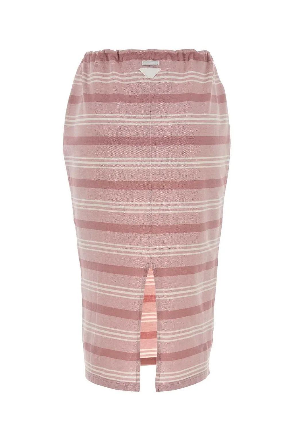 Prada Striped Jersey Knitted Skirt