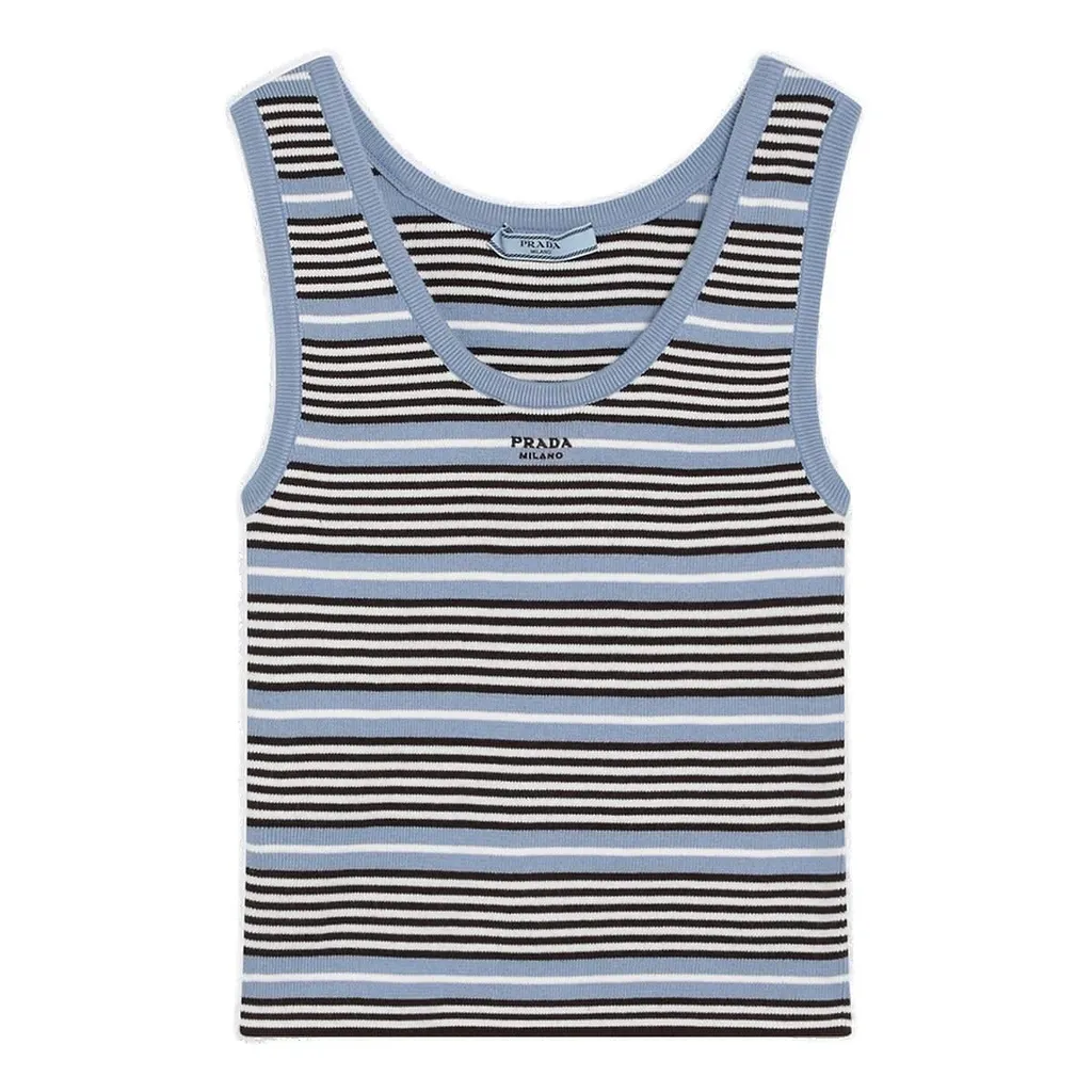 Prada Striped Knitted Vest