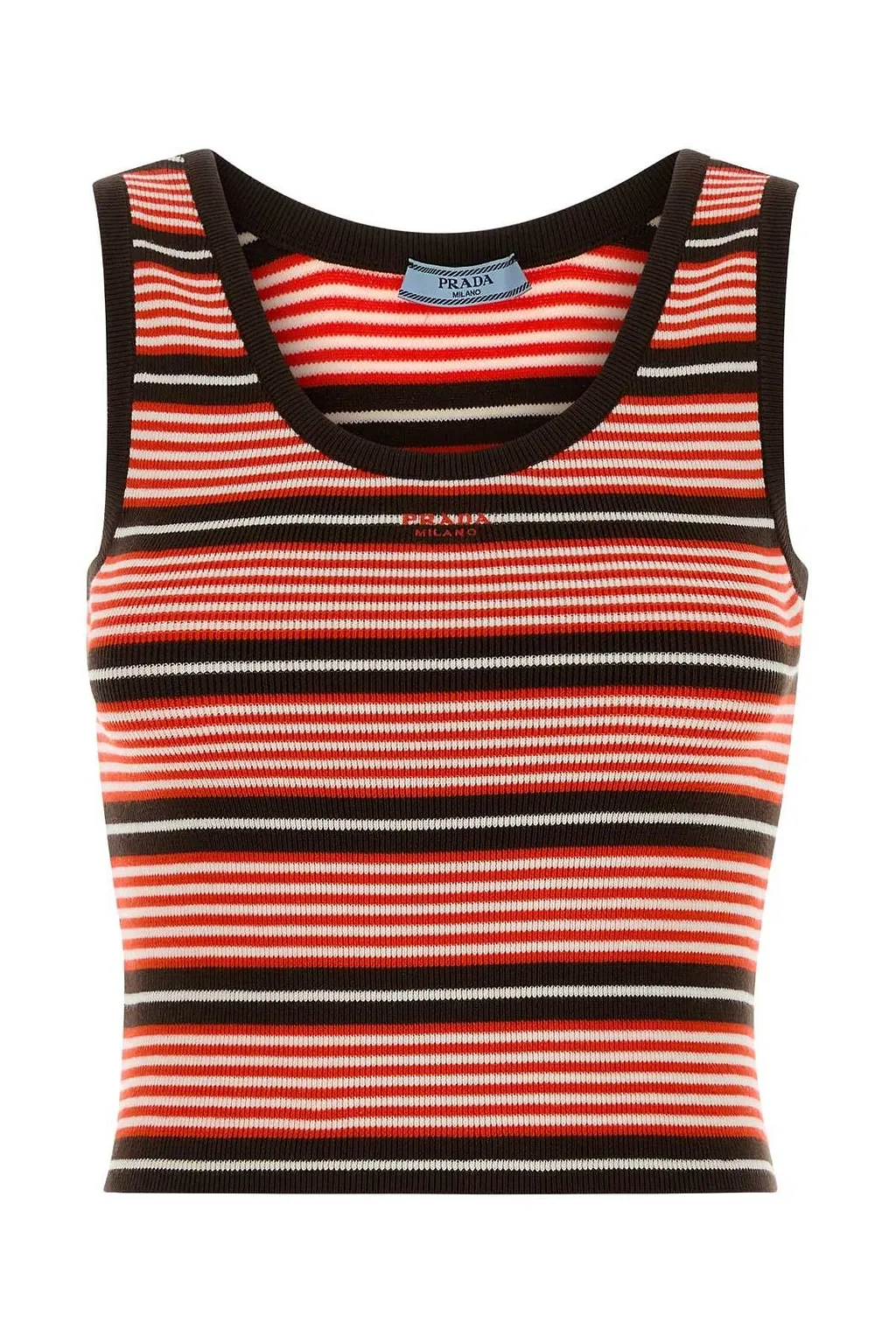 Prada Striped Knitted Vest