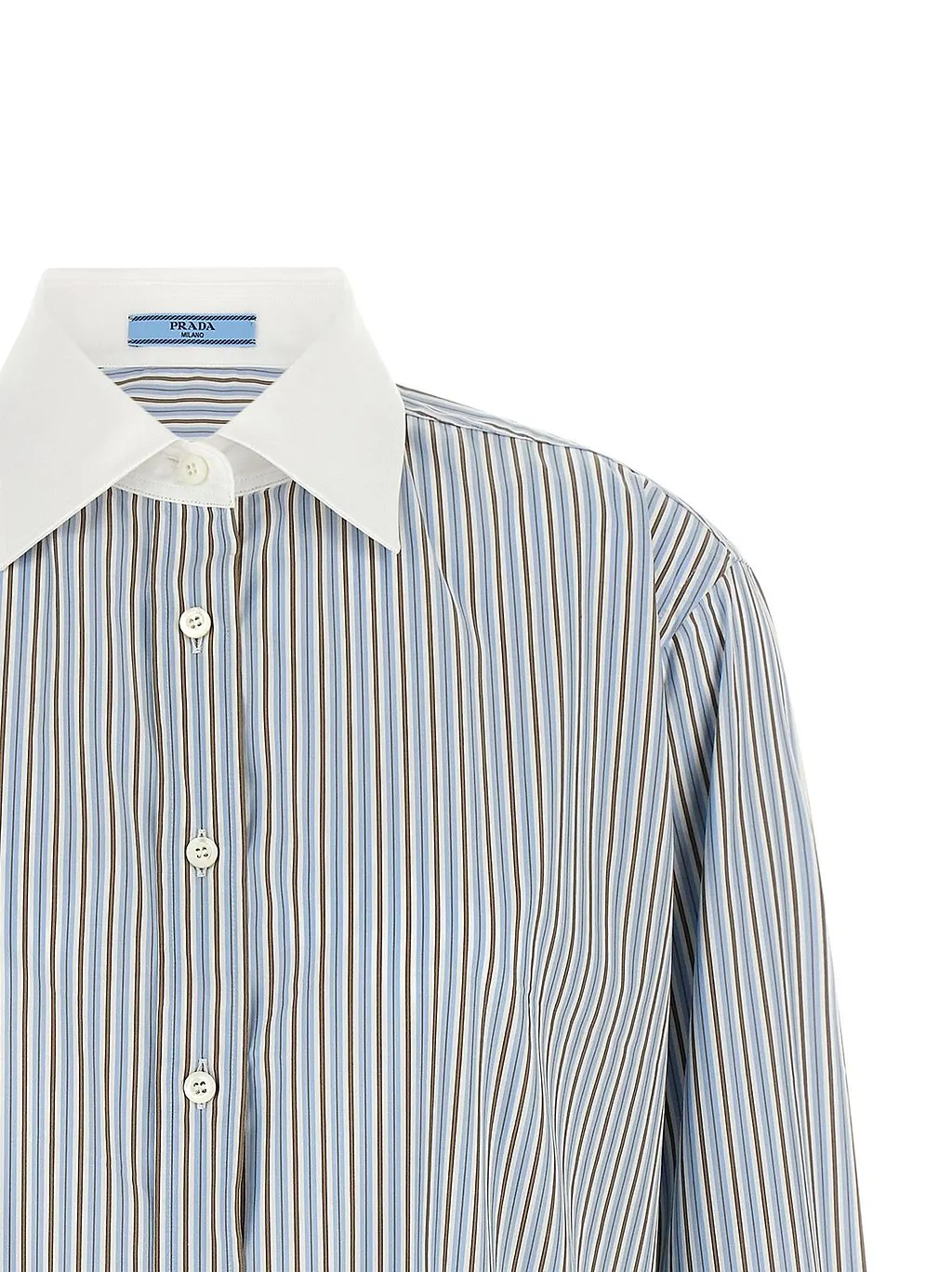 Prada Striped Poplin Shirt