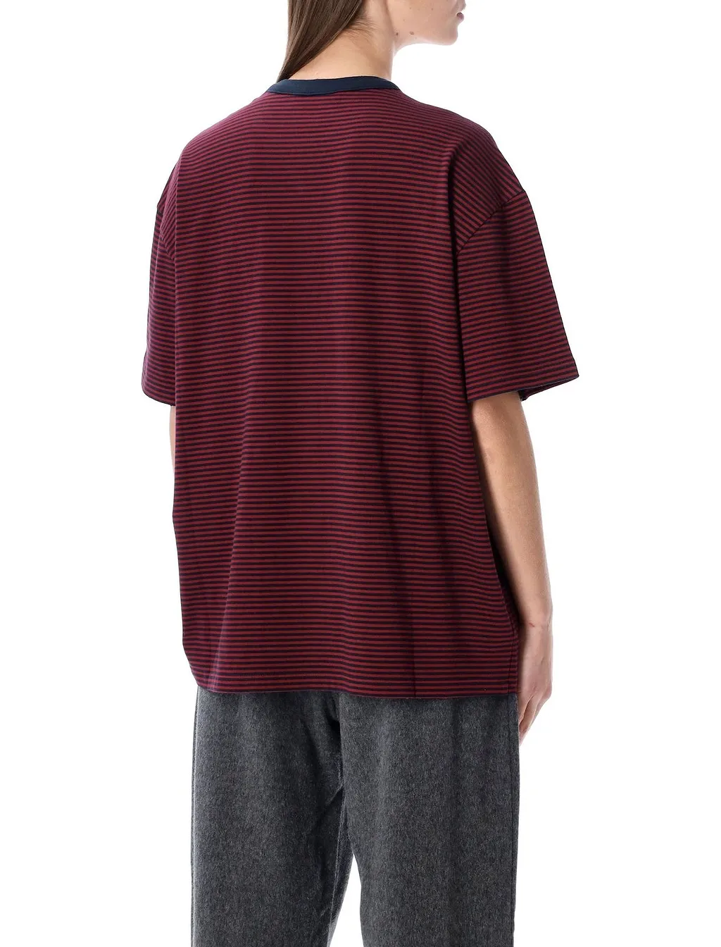 Prada Striped Oversized T-Shirt