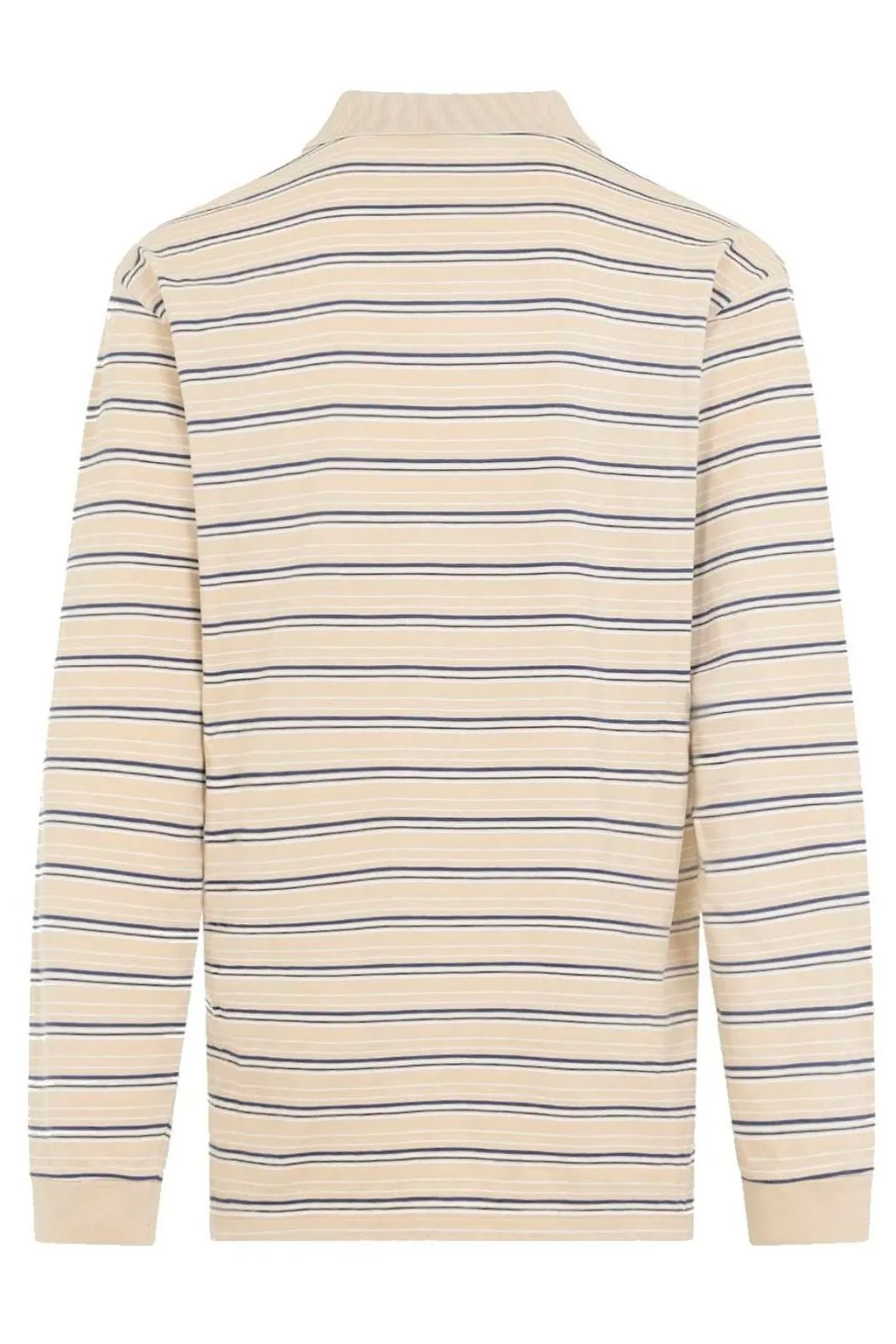 Prada Striped Long Sleeved Polo Shirt
