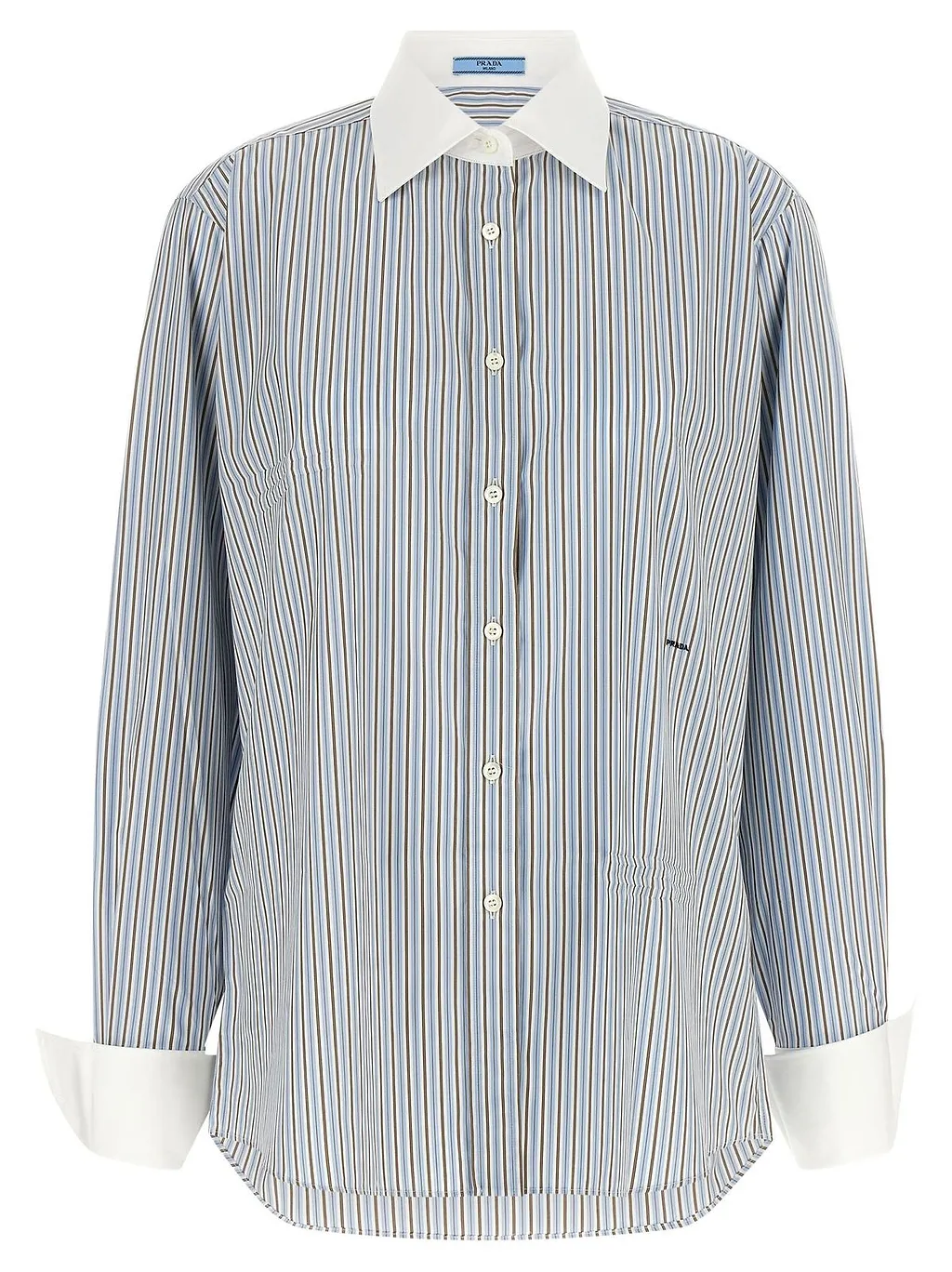 Prada Striped Poplin Shirt