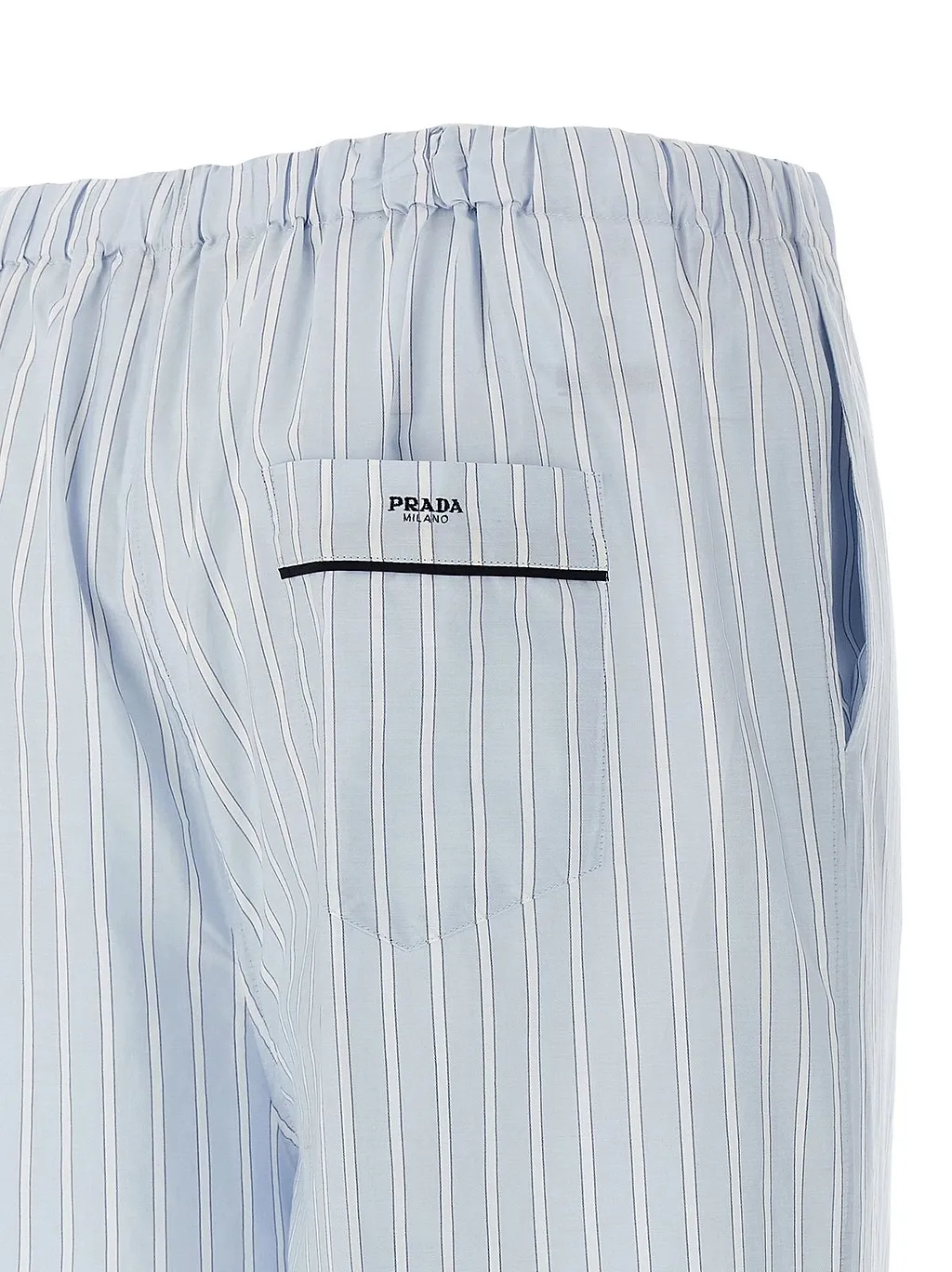 Prada Striped Straight Leg Pants
