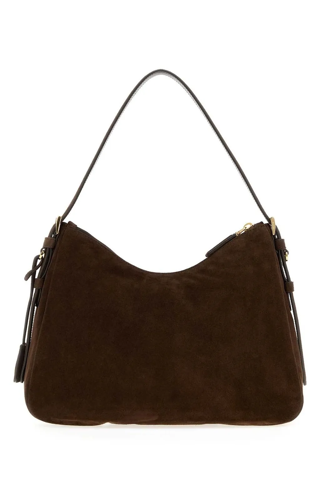 Prada Logo-Plaque Zipped Hobo Bag