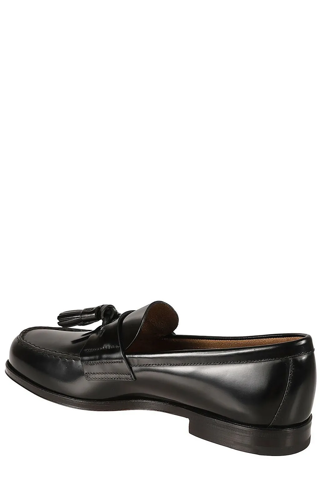 Prada Tassel-Detailed Almond-Toe Loafers