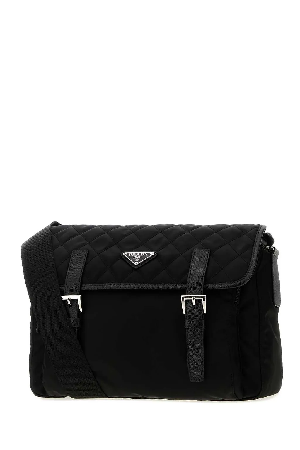 Prada Tessuto Quilted Flap Shoulder Bag
