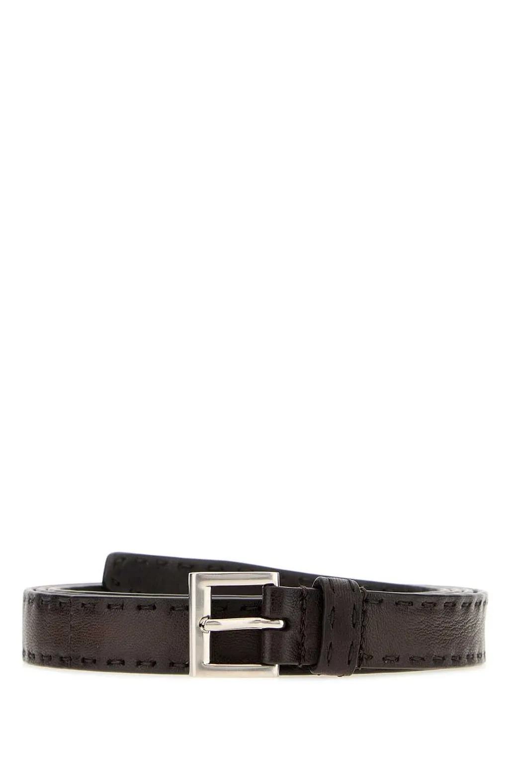 Prada Tonal Stitching Buckle Belt