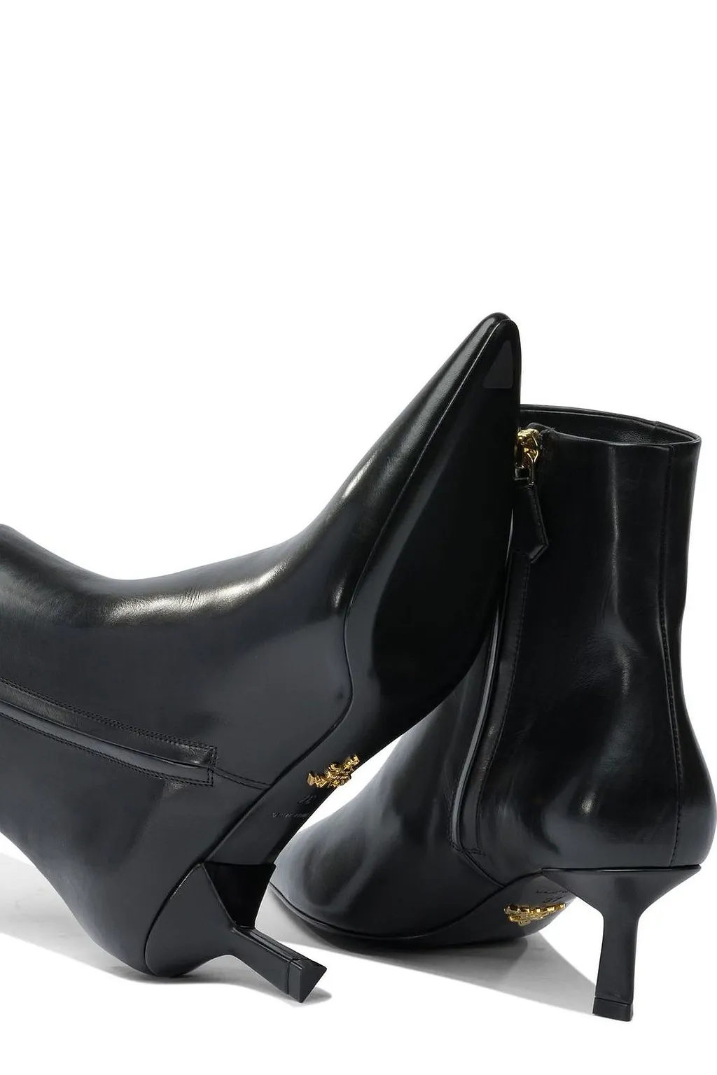 Prada Triangle-Logo Ankle Boots